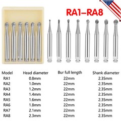 Dental Burs RA 1-8 Latch 2.35mm Carbide Bur Inverted Cone Prima CA Low Speed