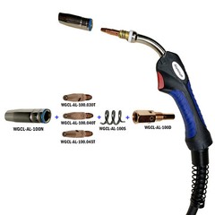 Aluminum Blue Handle MIG Gun-Torch Assembly – Works with Prospot