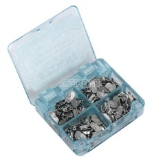 AZDENT Orthodontic Bondable Buccal Tubes MBT/ Roth 022/018 1st Molar Non-Conv