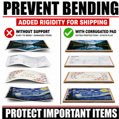 6×9 Corrugated Cardboard Pads Inserts Filler Sheets 32 ECT Shipping Support