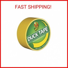 Duck Brand 1304966 Color Duct Tape, Yellow, 1.88 Inches x 20 Yards, 1 Roll