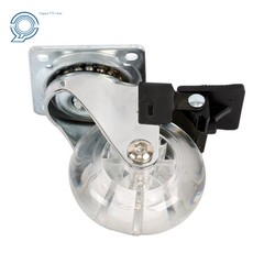 4 Pcs 2″ Heavy Duty Office Chair Replacement Casters 360° Swivel With Brake