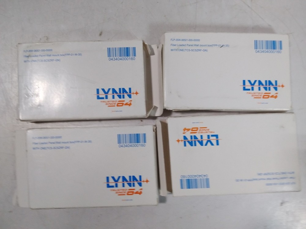 LYNN Fiber Loaded Panel Wall Mount Box FPP-01-W-35 SlimFit Customer Connect 4pk