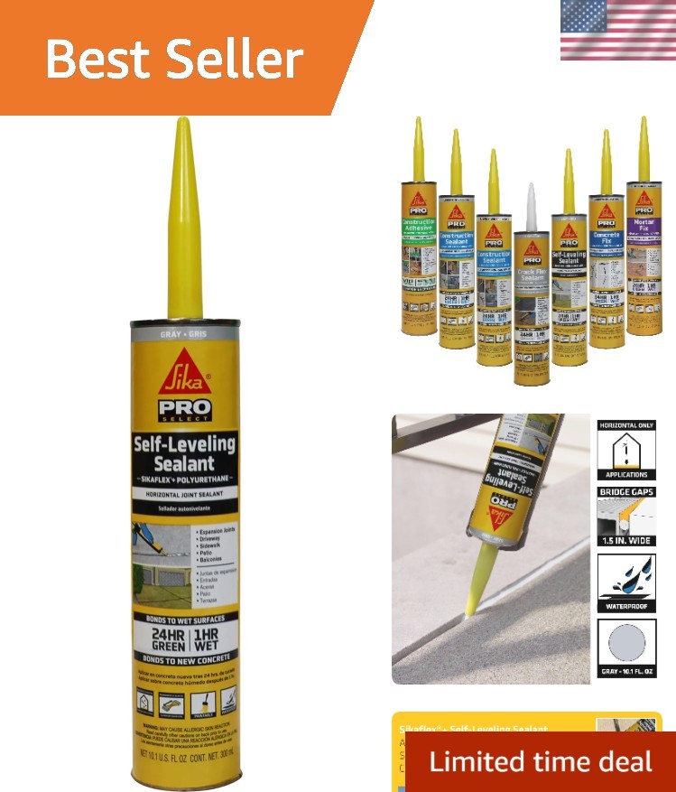 Waterproof Self-Leveling Sealant, Gray Polyurethane for Durable Concrete Repair