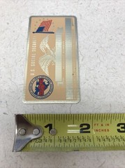 NEW Vintage SSN Social Security Card Metal USA Union AFL – CIO