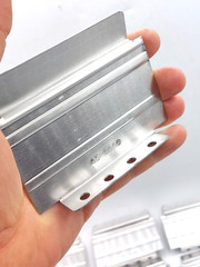 *LOT of 8* Lista Aluminum Cabinet Drawer Dividers 3″ x 3-7/8″ D100-06 Stanley