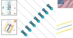 100 Pieces 2.2K Ohm Resistor 1/4W Metal Film Fixed Resistor Precision Tolerance