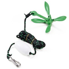 Kayak Anchor Kit,3.5 lb Paddle Board Anchor Kit w/26.2 ft/8 m Rope and Buoy,Fold