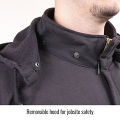 Revco JF1331 TruGuard Black Stallion FR Cotton Hooded Hoody Sweatshirt