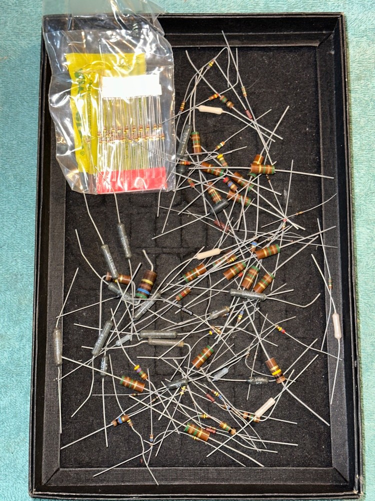 Mix Lot of Capacitors Resistors Inductors Diodes Amperex 100ct