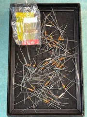 Mix Lot of Capacitors Resistors Inductors Diodes Amperex 100ct