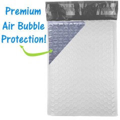 6×10″ POLY BUBBLE MAILERS, White Wholesale Padded Envelopes 6×9 Shipping Bags!