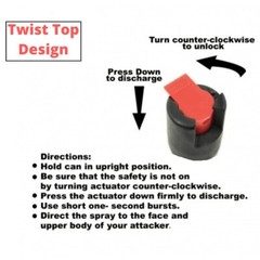 Pink PEPPER SPRAY Maximum Strength + Holster Case Self Defense Security