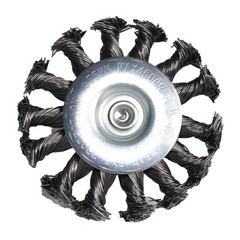 Yutnqin 3PCS 3 Inch Knotted Wire Wheel Brushes Kit for Drill with 1/4Inch Sha…