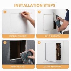 8×8 Inch White Aluminum Alloy Access Doors Panel Drywall Wall Ceiling Repair