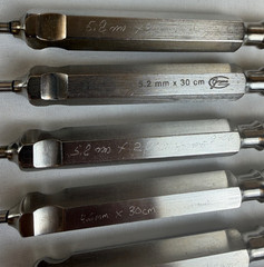 Set of 9 Grams Liposuction Cannulas w/ Tray Plastic Surgery Aesthetics