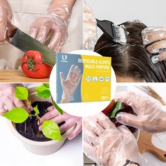 100 PCS Disposable PE Gloves