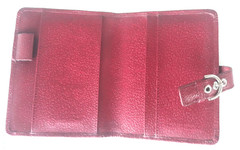 Franklin Covey ~ Ruby Genuine Leather Small Folio Organizer Cover ~ 6″ x 5″ ~New