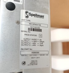 Spellman HV Power Supply 4KV 55µA 4KV 1mA 15KV- 220μΑ MX15PN Thermo TSQ NEW