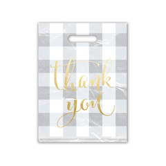 12X15 Designer Retail Boutique Printed Shopping Merchandise Bags with Handles