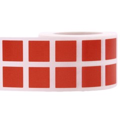 Square Stickers | 0.5″ Inch Square Shape | 1,000 Pack | Pick One Color