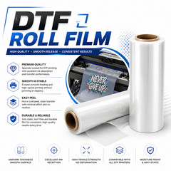 24″ DTF Anytime Peel Film Roll 3 Sec Press Hot/Cold Peel PET Transfer Film 328FT