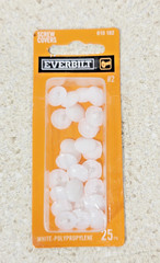 5 Packs Everbilt # 2 White Phillips Head Screw Covers 610182 – 125 Total Covers