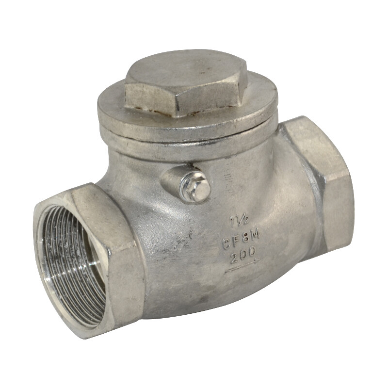 1.5″ inch 1-1/2″ Swing Check Valve NPT Thread 200PSI Stainless Steel CF8M