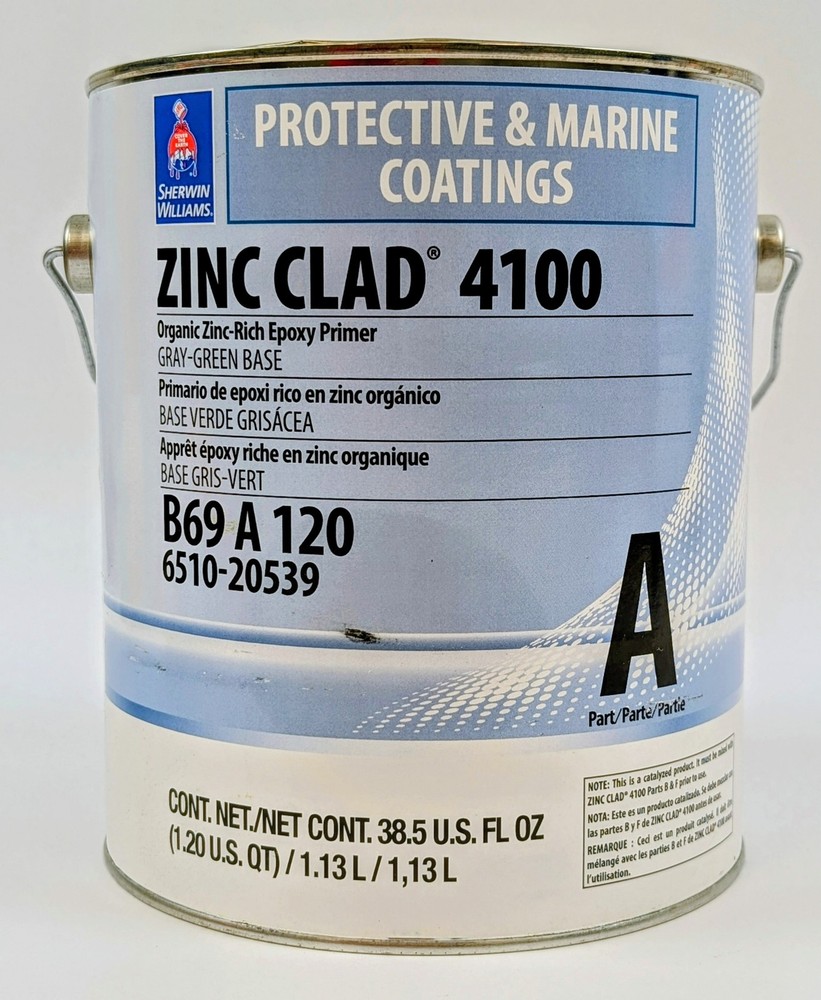 Sherwin Williams Zinc Clad 4100 Epoxy Primer Part A 1.13L