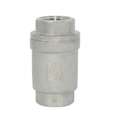 1/2″ inch Spring Loaded In-line NPT Threaded Check Valve Stainless Steel SS316