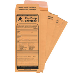 500 Night Drop Key Envelopes – Auto Repair Shops and Mechanics Self-Adhesive
