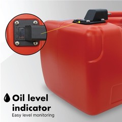 Portable 12L Marine Tank W/ Connector Fuel Tank Outboard Boat Motor