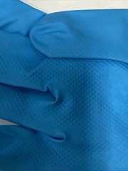 12 pairs sealed bag-Industrail Work Gloves Size Small Blue Rubber2988SL/S NOS
