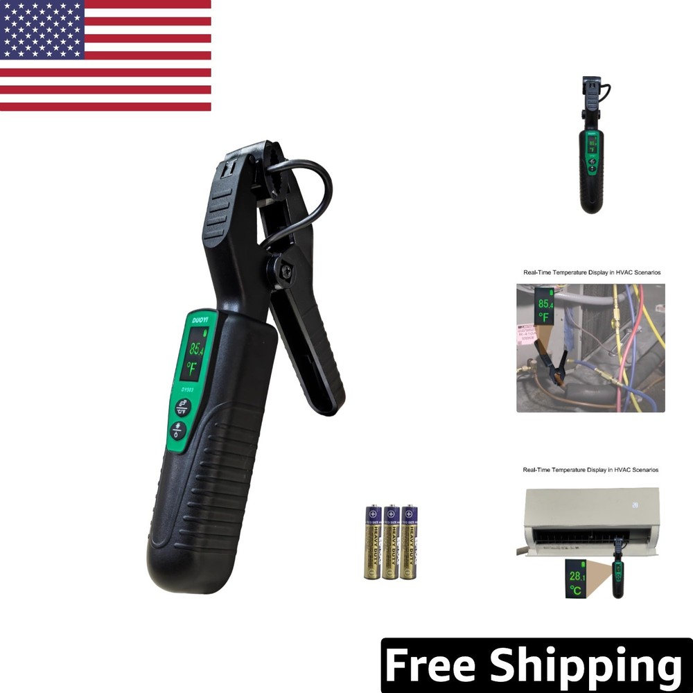 High Precision Clamp-On Thermometer – -58°F to 302°F for Refrigeration Experts
