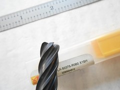 NEW SANDVIK 3/8″ DIA. X 1-1/2″ LOC X 3-1/2″ L X .060″ CR. 5FL CC CARBIDE ENDMILL