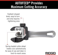 Lightweight Close Quarters Tubing Cutter with Ergonomic Grip & Automatic Feed