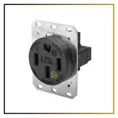 Straight Blade Receptacle 14-50R 50A 125/250V 3-Pole 4-Wire Industrial HBL9450A