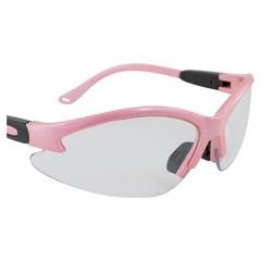 Cougar Light Pink Frame Clear Lens Womens Safety Glasses Shatterproof Lens Z87.1