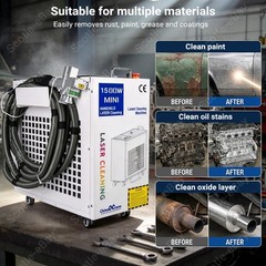 1500W Handheld Fiber Laser Cleaning For Rust Paint Removal Industrial Grade