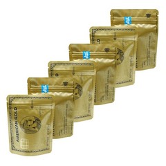 3.5g Resealable Stand Up Mylar Bags Smell Proof Zip Seal Food Grade Pouch 100pcs