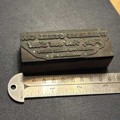 Williams Steel Company | vintage letterpress printing block – Harrisburg, PA