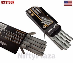 Bostitch Office B8 PowerCrown Premium Staples, 0.25 Inch Leg, Full-Strip silver
