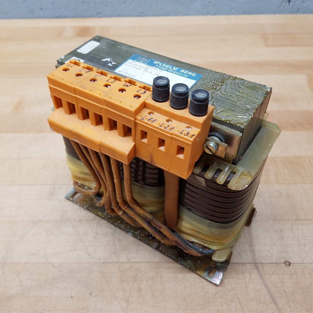 Wilhelm Berg DRDKkes 50 Transformer, 3 x 0.58mH 500.0A 100% ED – USED