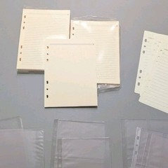 Vtg 1990s-2000s Authentic Louis Vuitton GM Agenda Refill Pages & Plastic Pockets