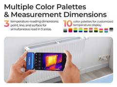 New! DUALCAM TOPDON TC001 PLUS 256X192 IR Thermal Imaging Camera for Android