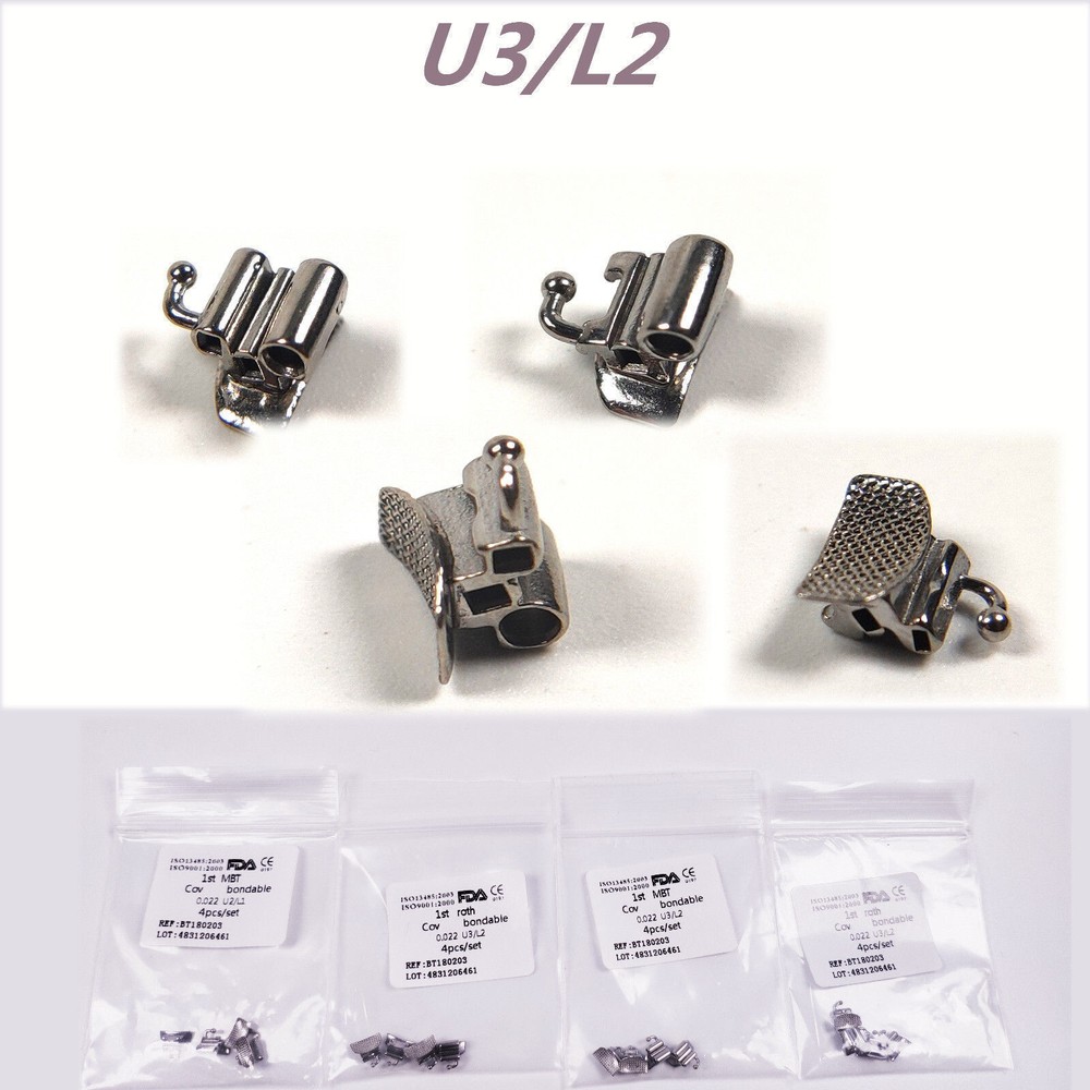 Dental Orthodontic Convertible Buccal Tubes Roth/MBT 022 1st Molar Double Tube