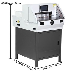 Electric Paper Cutter 19″ Cutting Width 3.14″ Thickness 7″ Touchscreen