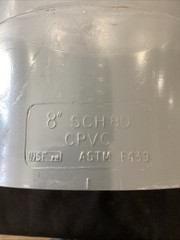 Ipex 8″ CPVC STee Fitting SCH 80 Gray ASTM F439 W24