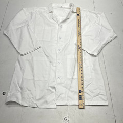 NY Three White Long Sleeve Chef Coat Unisex Adult Size X-Large NEW