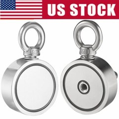 Double Sided Super Strong Neodymium Fishing Magnet 400/600/800LB Pulling Force